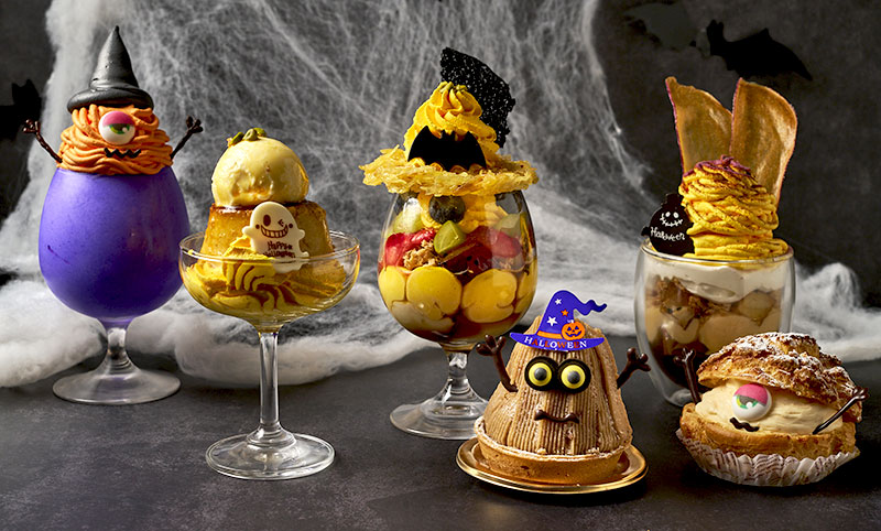 ハロウィン 夜パフェ