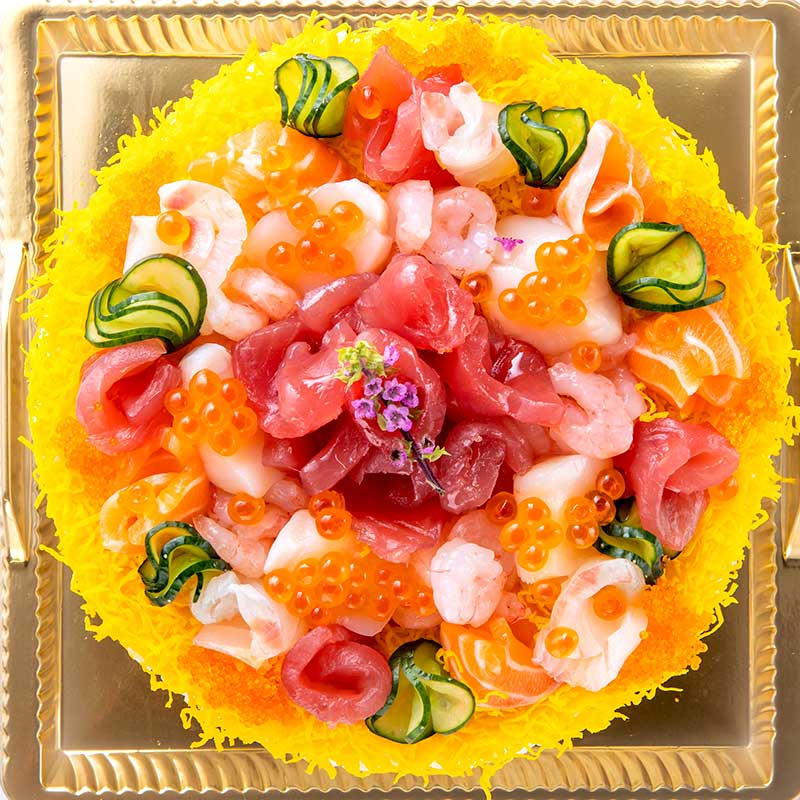 海鮮寿司ケーキ