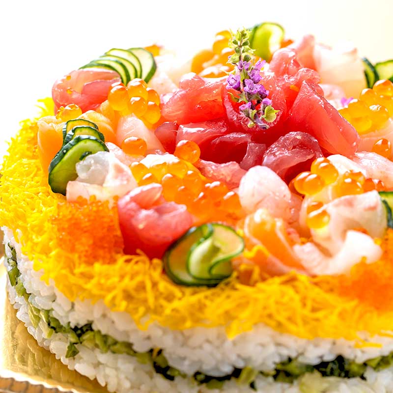 海鮮寿司ケーキ