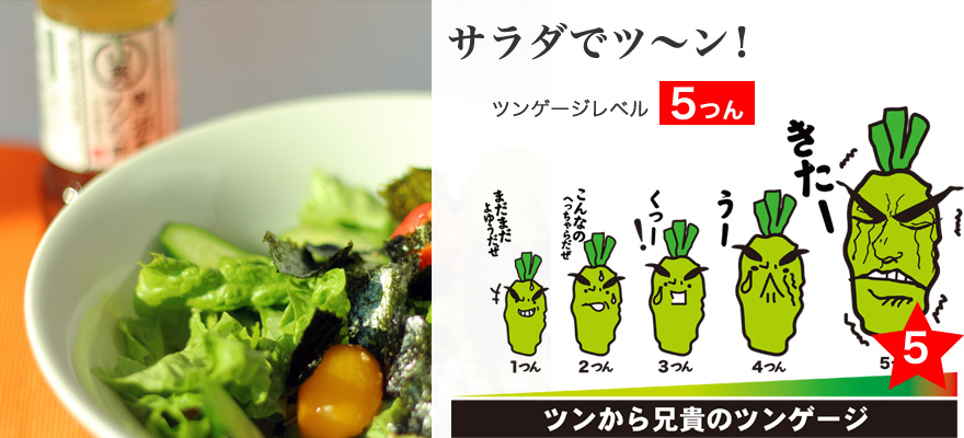 サラダでつーん